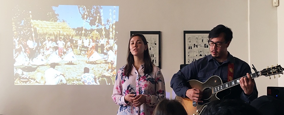 No-No Boy music. No-No Boy (Erin Aoyama and Julian Saporiti) in Chicago's Pilsen neighborhood performing at Casa Calle 20, Spring 2018.